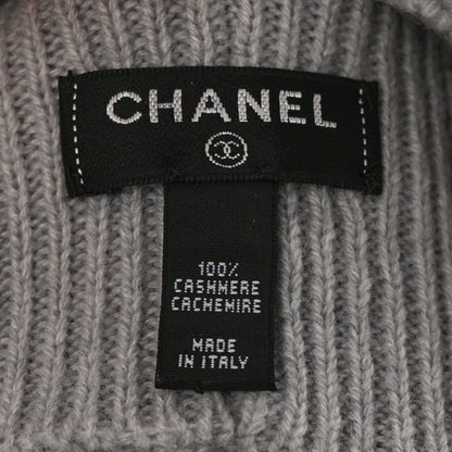 Chanel Cashmere CC Headband Grey 6 of 8