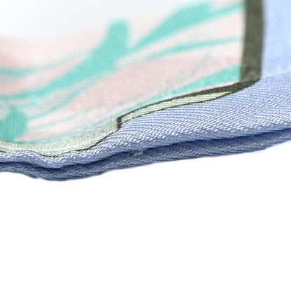 Hermes Silk Story Twilly Blue Pale Rose Vert 7 of 9