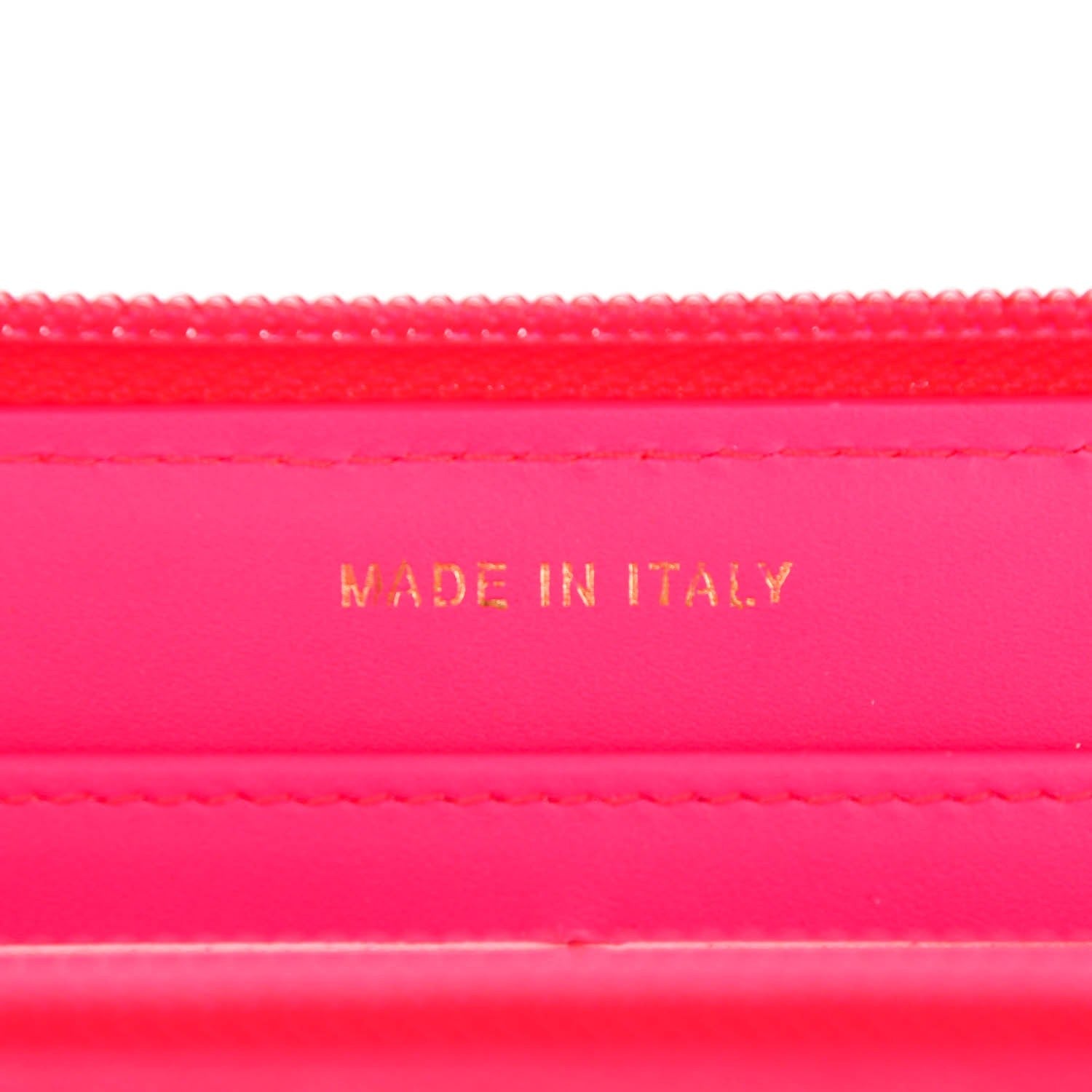 Chanel Patent Quilted Boy Zip Around Wallet Pink 7 of 8