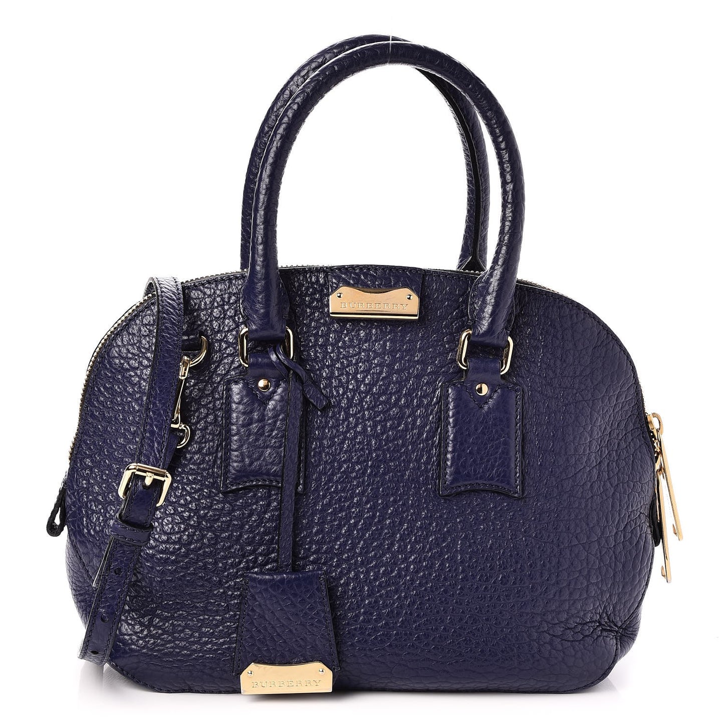Heritage Grain Small Orchard Bowling Bag Navy Blue