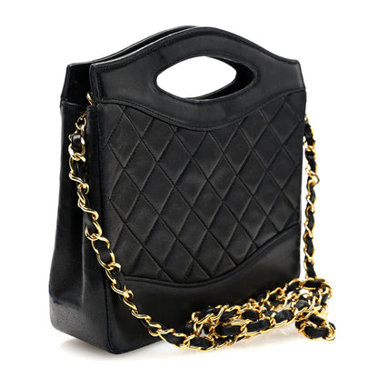 Chanel Lambskin Quilted Small 31 Shopping Bag Black 3 of 10