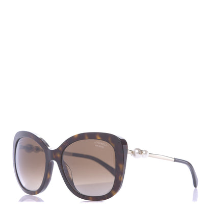 Chanel Square Winter Polarized Pearl Sunglasses 5339-H Tortoise 1 of 7