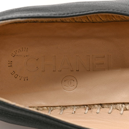 Chanel Lambskin CC Espadrilles 37 Black 7 of 11