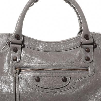 Balenciaga Agneau Classic Hardware Velo Gris Pyrite 9 of 10