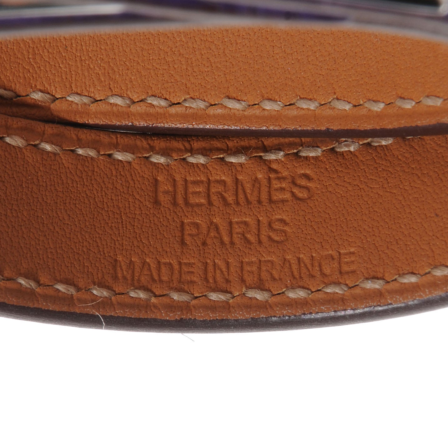 Epsom Kelly Double Tour Bracelet Crocus Purple Small
