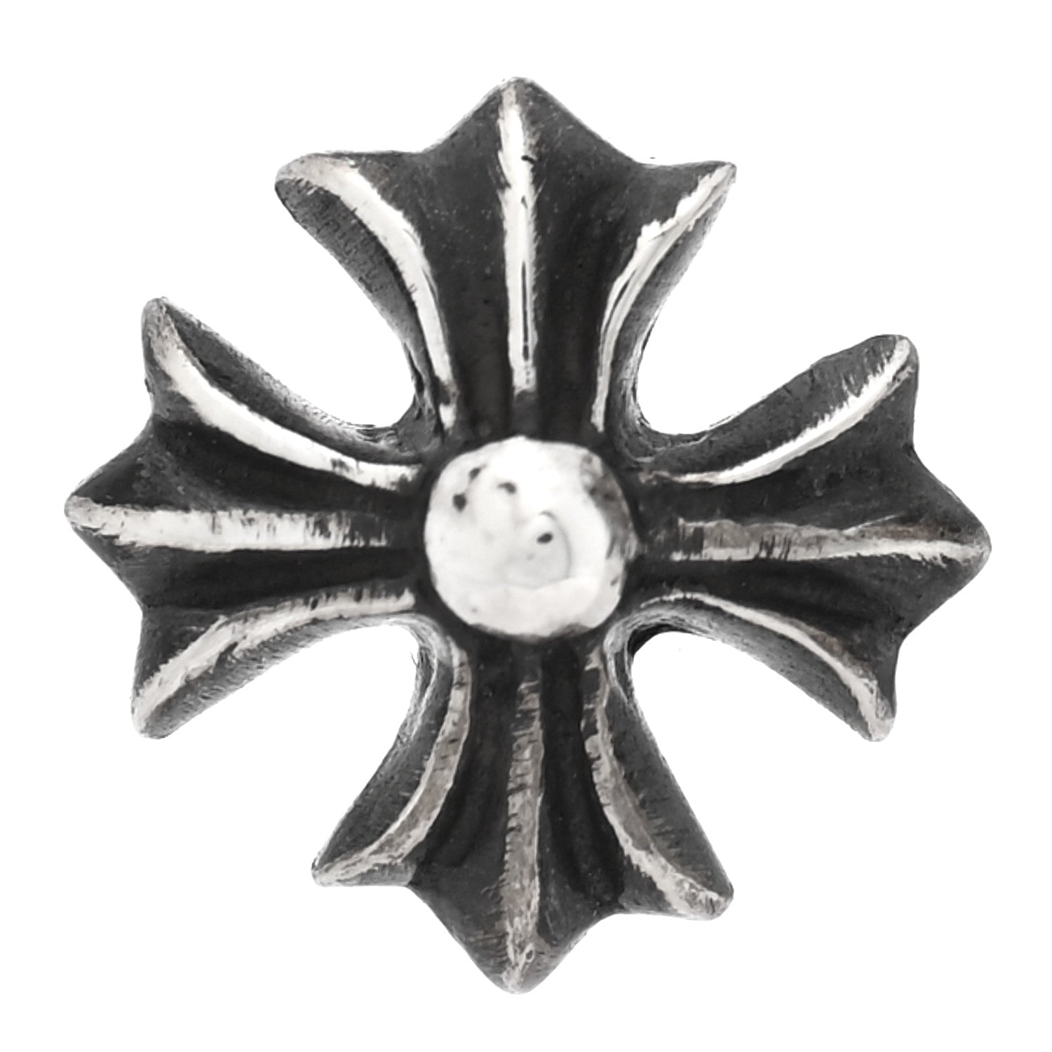 Chrome Hearts Sterling Silver Maltese Cross Single Earring 1 of 4