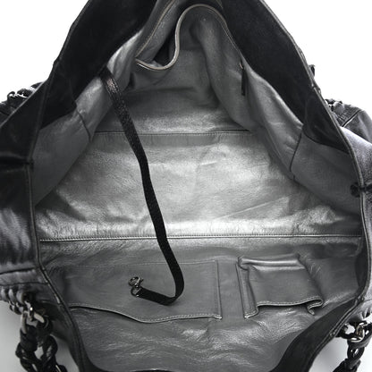 Chanel Glazed Caviar East West Modern Chain Tote Black 13 of 25