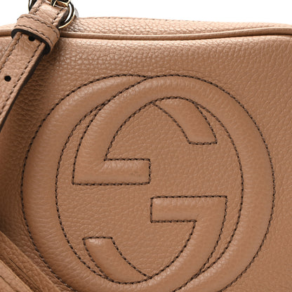 Gucci Pebbled Calfskin Small Soho Disco Bag Camelia 8 of 11