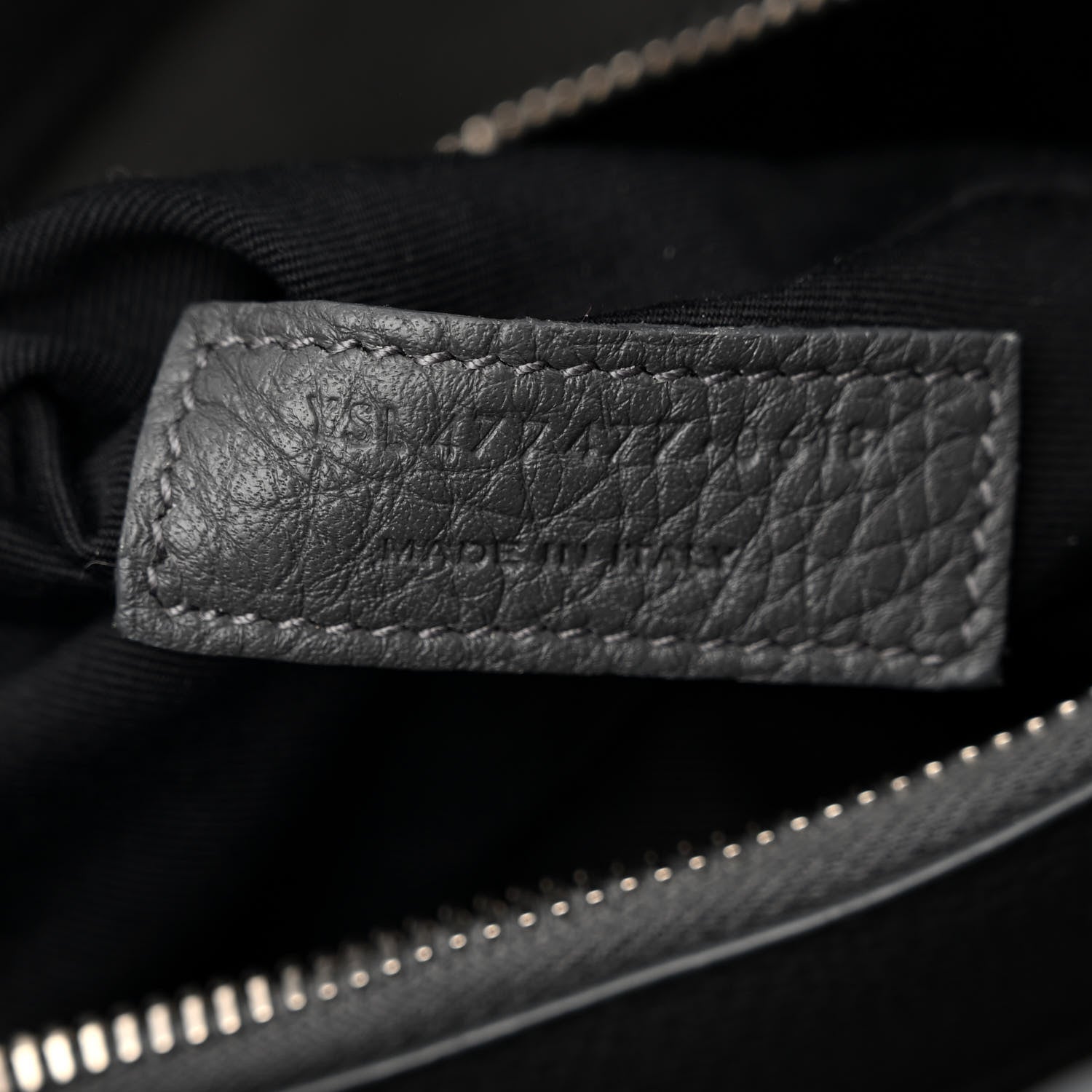 Saint Laurent Grained Calfskin Baby Sac De Jour Souple Storm 6 of 10