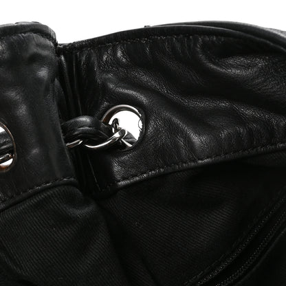 Chanel Lambskin Stitched Expandable Tote Black 10 of 11