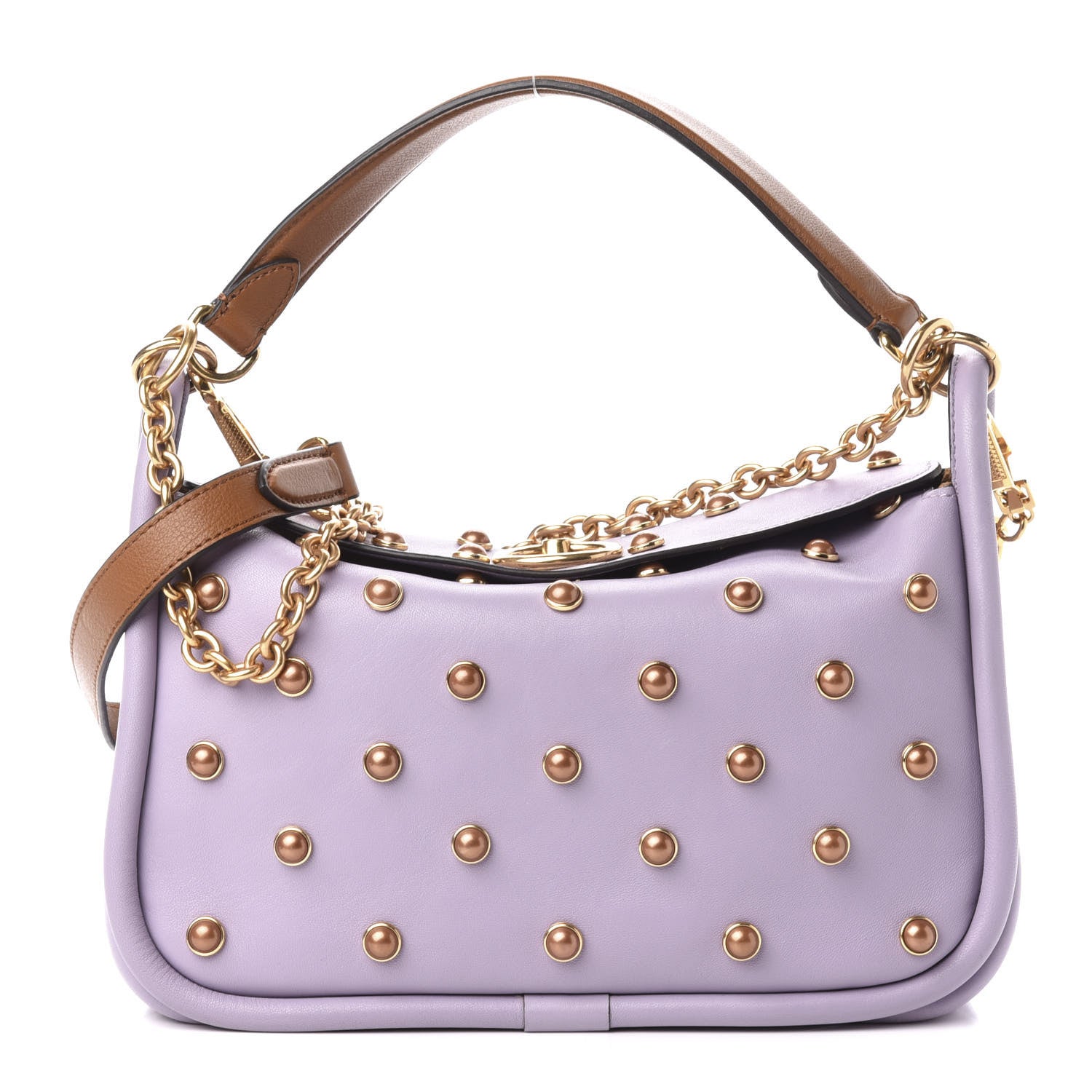 Mulberry Nappa Studded Leighton Purple 1 of 10