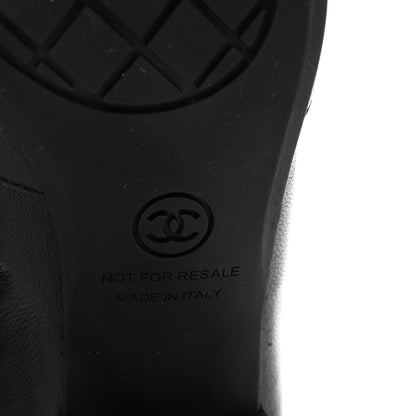 Chanel Stretch Lambskin Cap Toe CC Short Boots 35 Black 7 of 10