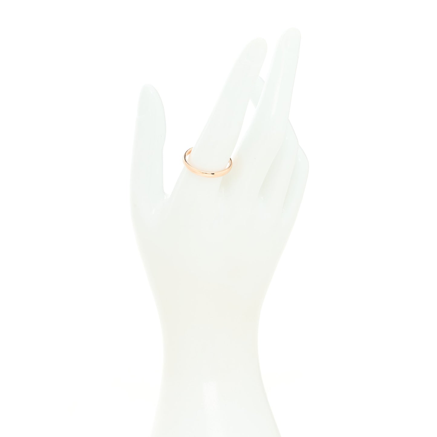 18K Rose Gold Diamond Tendrement Etoiles Wedding Band Ring 60 9