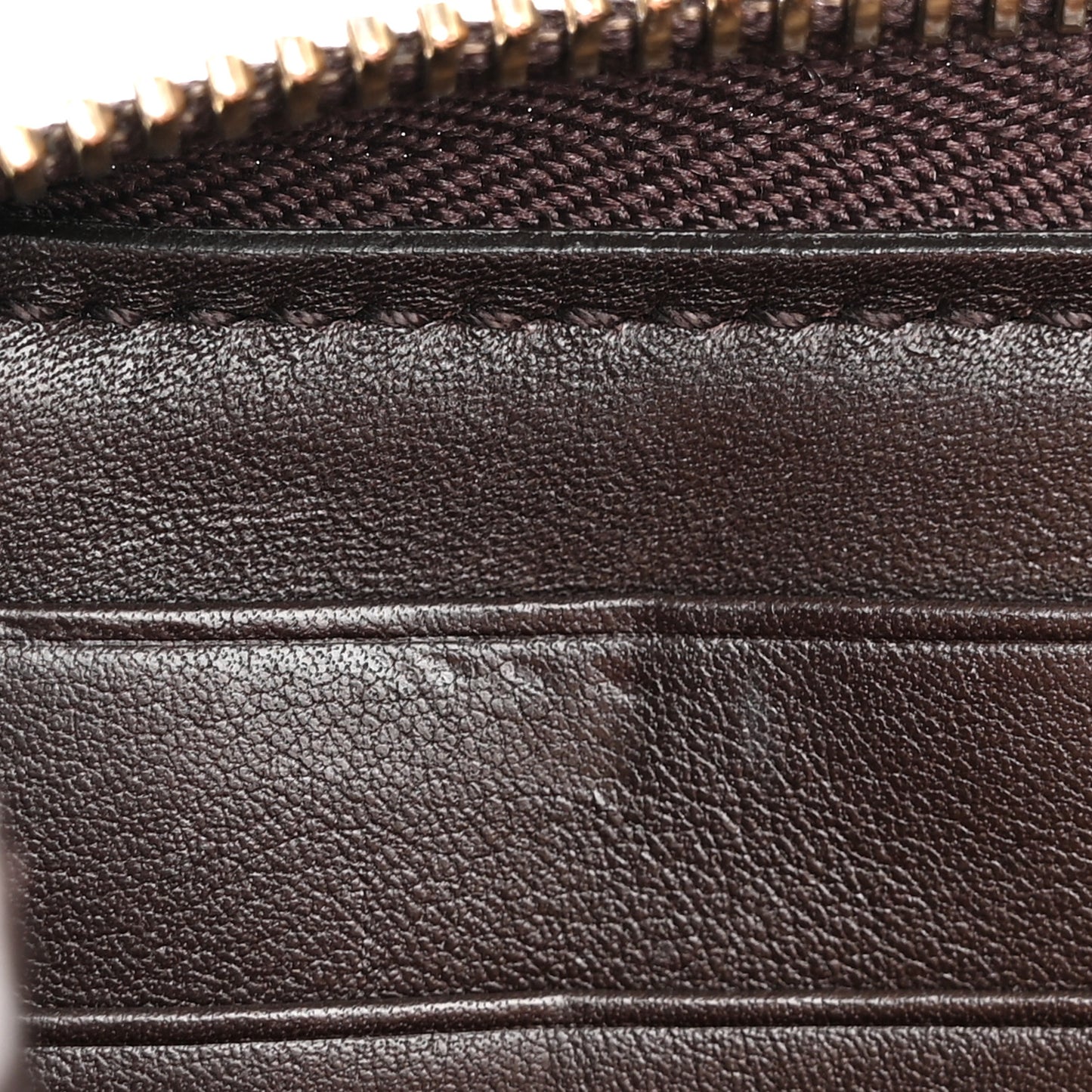 Guccissima Signature Sukey Zip Around Wallet Brown