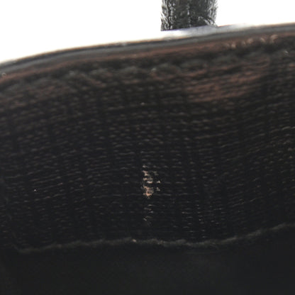 Balenciaga Squared Calfskin Logo Shopping Phone Holder Bag Black 7 of 9