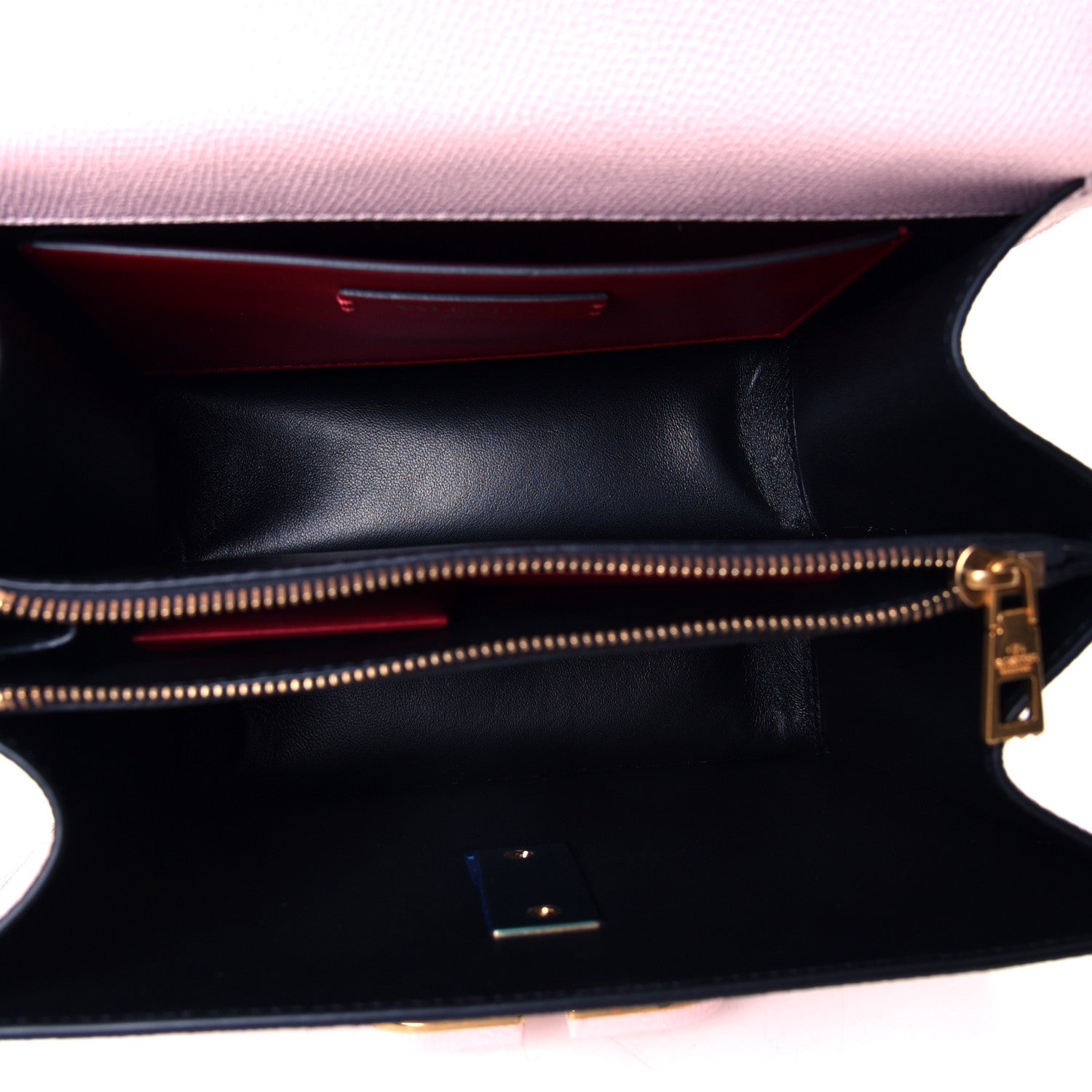Valentino Garavani Grainy Calfskin Large VSling Shoulder Bag Rose Quartz 4 of 4