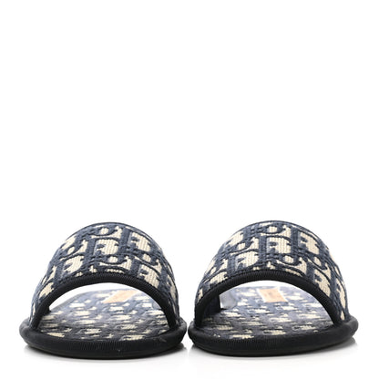 Christian Dior Oblique Chez Moi Sandal 36.5 Deep Blue 2 of 9