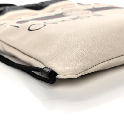 Gucci Calfskin Coco Capitan Logo Drawstring Backpack Mystic White 10 of 13