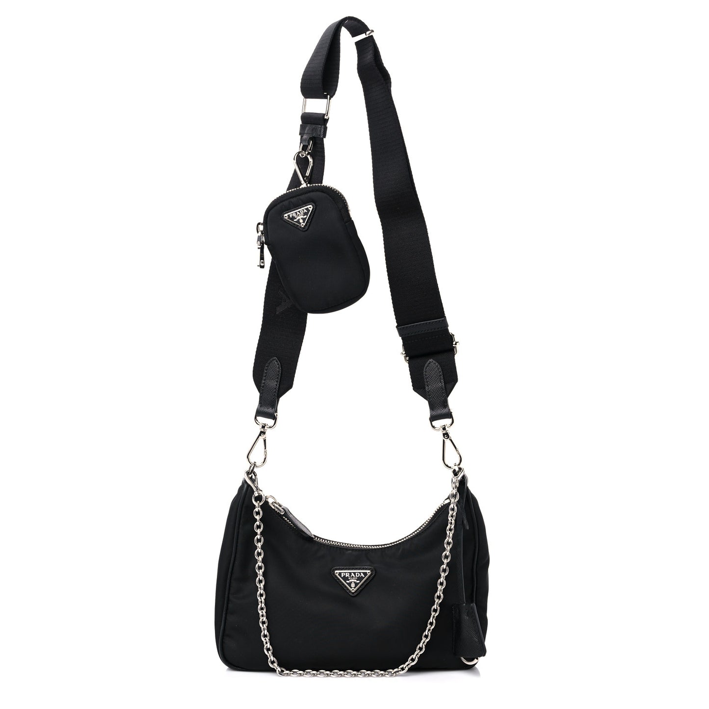 Nylon Re-Edition 2005 Shoulder Bag Black