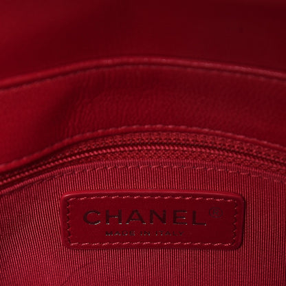 Chanel Iridescent Sheepskin Quilted Medium Vintage Mademoiselle Flap Dark Pink 6 of 8
