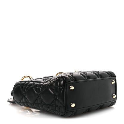 Christian Dior Lambskin Cannage Mini Lady Dior Black 4 of 13