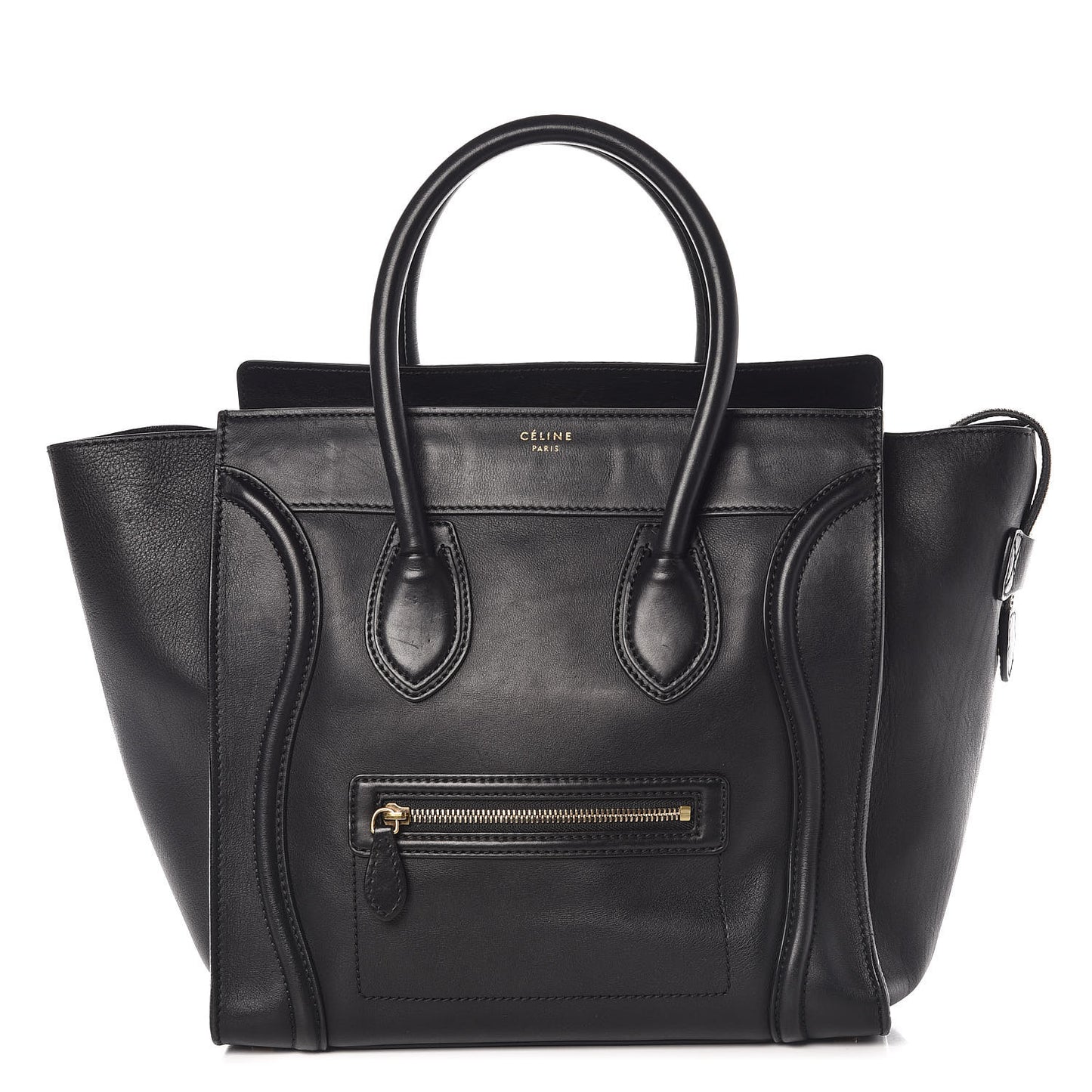 Smooth Calfskin Mini Luggage Black