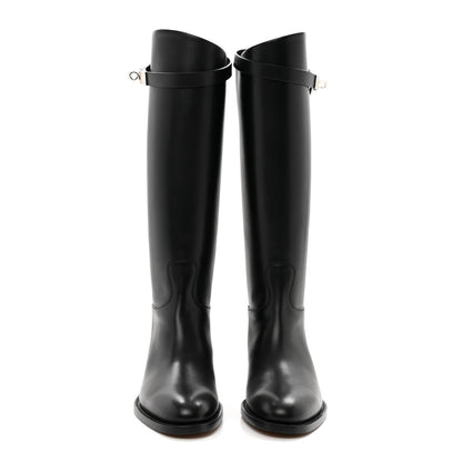 Hermes Box Kelly Jumping Boots 36 Black 2 of 9