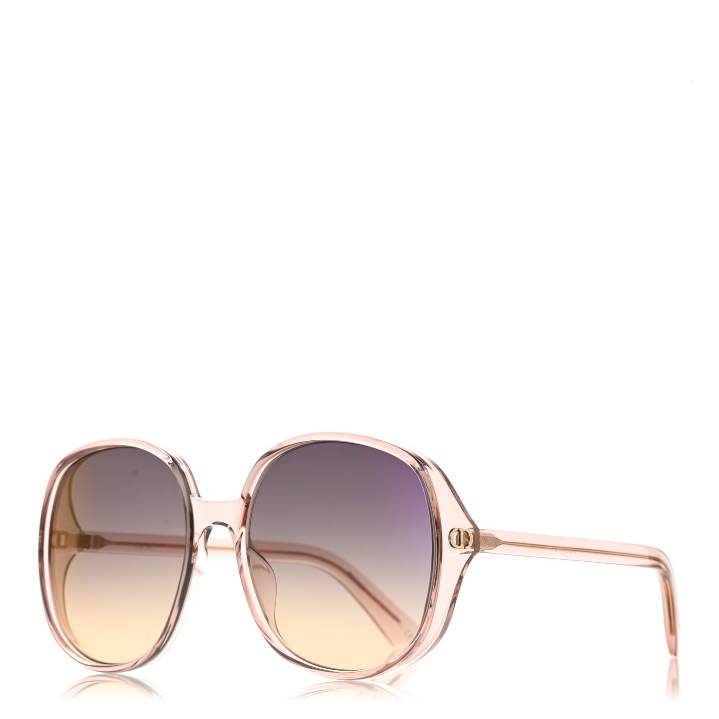 Transparent Acetate D-Doll Sunglasses Shiny Pink Violet