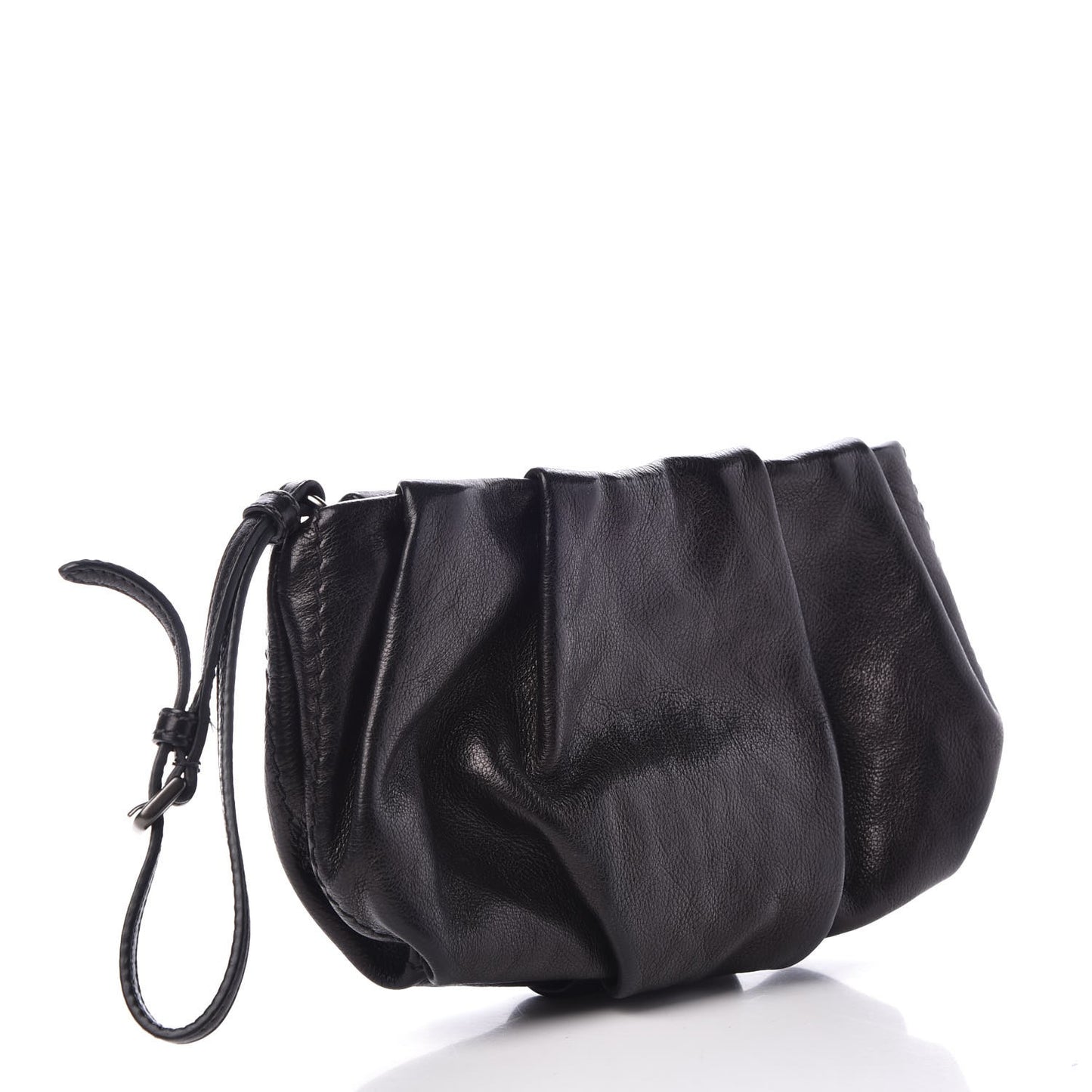 Nappa Mordore Wristlet Clutch Black