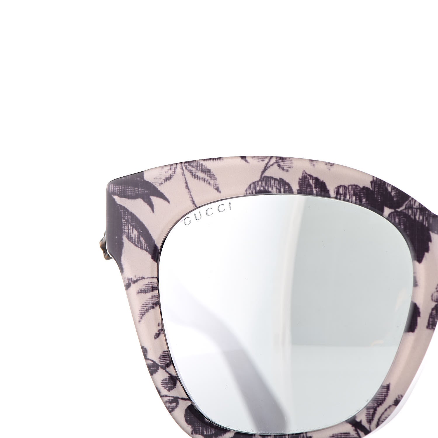 Gucci Acetate Herbarium Print Square Frame Sunglasses GG0029SA White 8 of 10