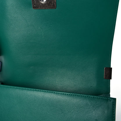 Chanel Lambskin Quilted Medium Boy Flap Green 11 of 11
