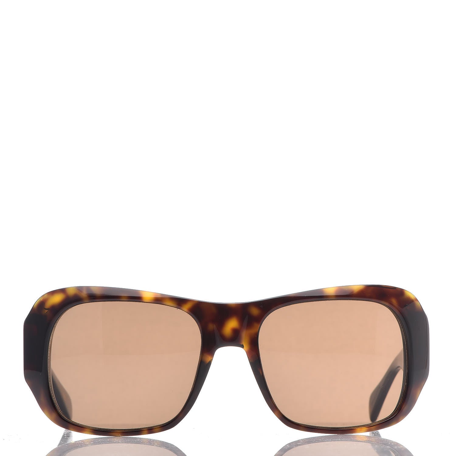 Celine Square Polarized Sunglasses CL40049I Dark Havana 2 of 7
