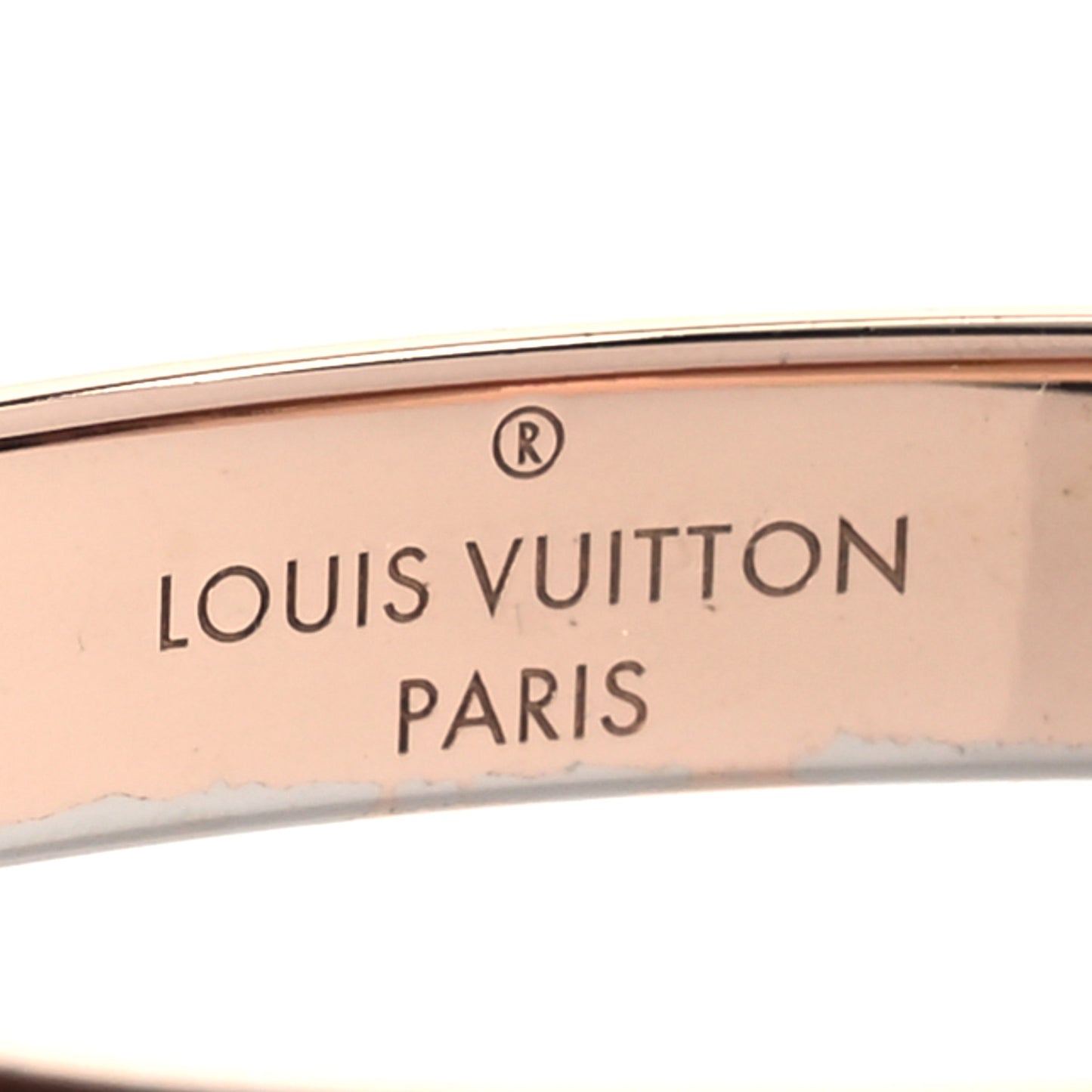 Brass Monogram Nanogram Cuff S Pink Gold