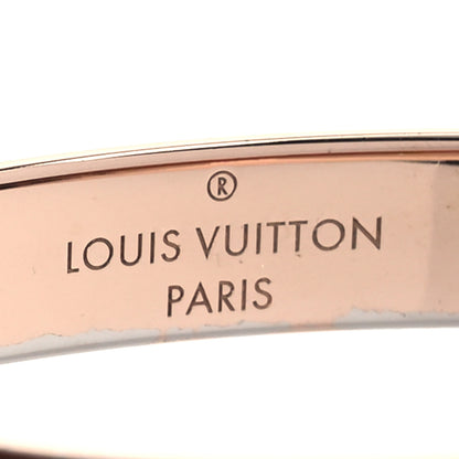 Louis Vuitton Brass Monogram Nanogram Cuff S Pink Gold 4 of 6