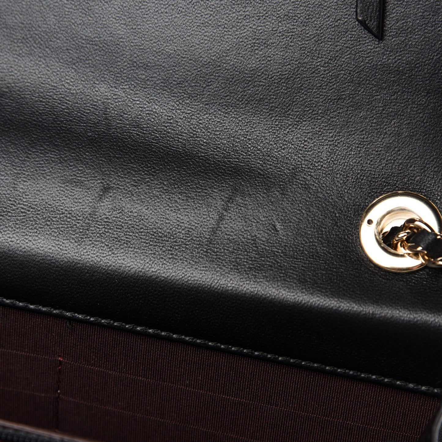 Lambskin Quilted Trendy CC Wallet On Chain WOC Black