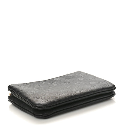 Louis Vuitton Empreinte Double Zip Pochette Black 4 of 10