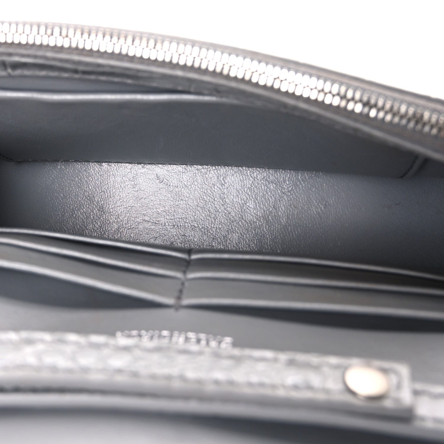 Balenciaga Shiny Calfskin Crocodile Embossed Hourglass Chain Bag Balenciaga Steel Grey 5 of 10
