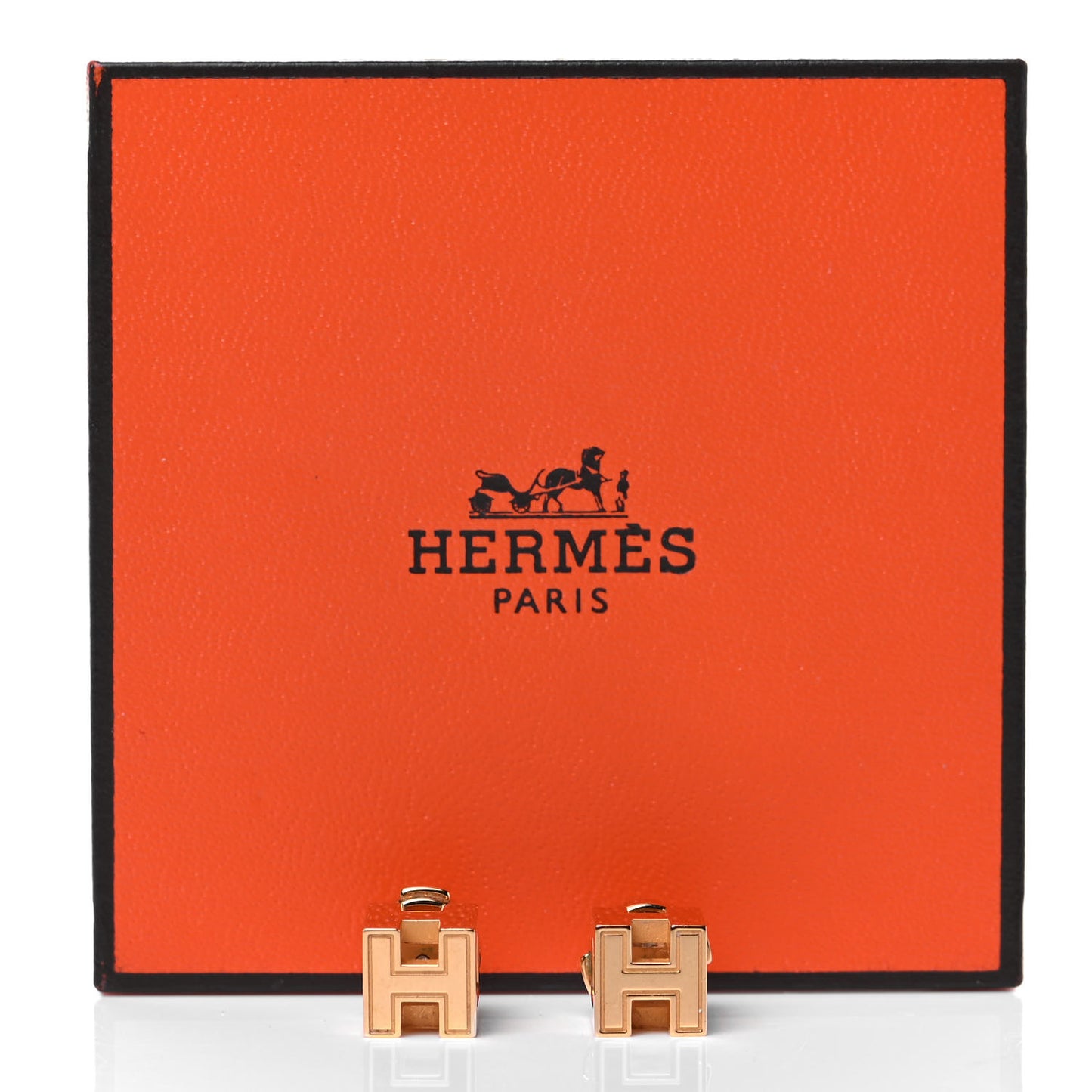 Gold Plated Cage d'H Earrings