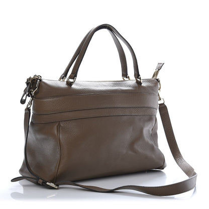 Gucci Calfskin GG Running Tote Brown 3 of 11