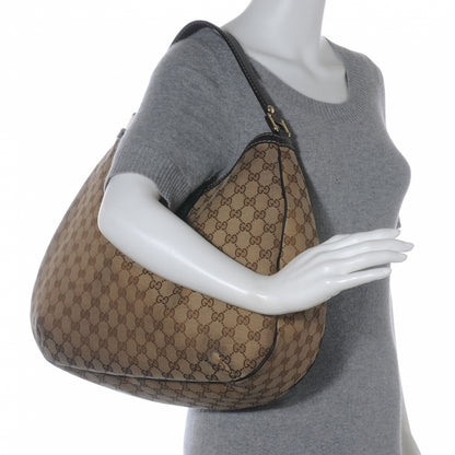 Gucci Monogram New Ladies Web Large Hobo Ebony 2 of 9