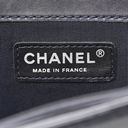 Chanel Patent New Medium Boy Reverso Flap Navy 6 of 10