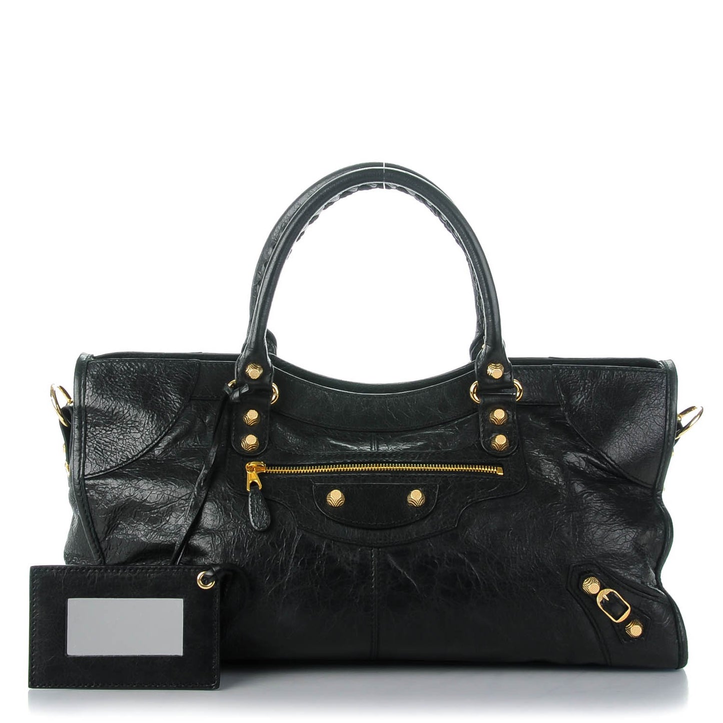 Agneau Giant 12 Gold Hardware Part Time Black