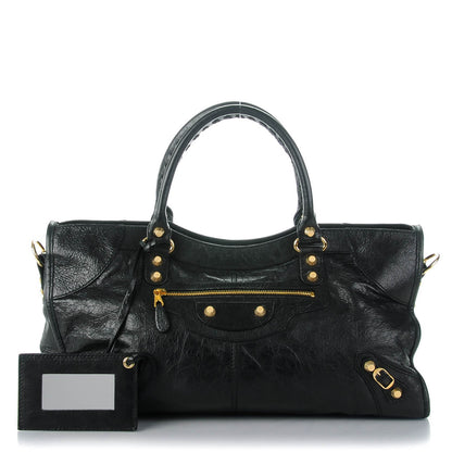 Balenciaga Agneau Giant 12 Gold Hardware Part Time Black 1 of 6