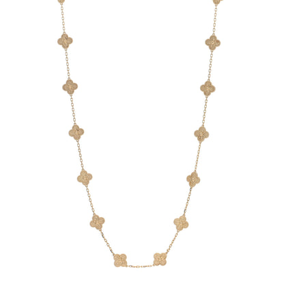 Van Cleef & Arpels VAN CLEEF & ARPELS 18K Yellow Gold 20 Motifs Vintage Alhambra Necklace 1 of 5