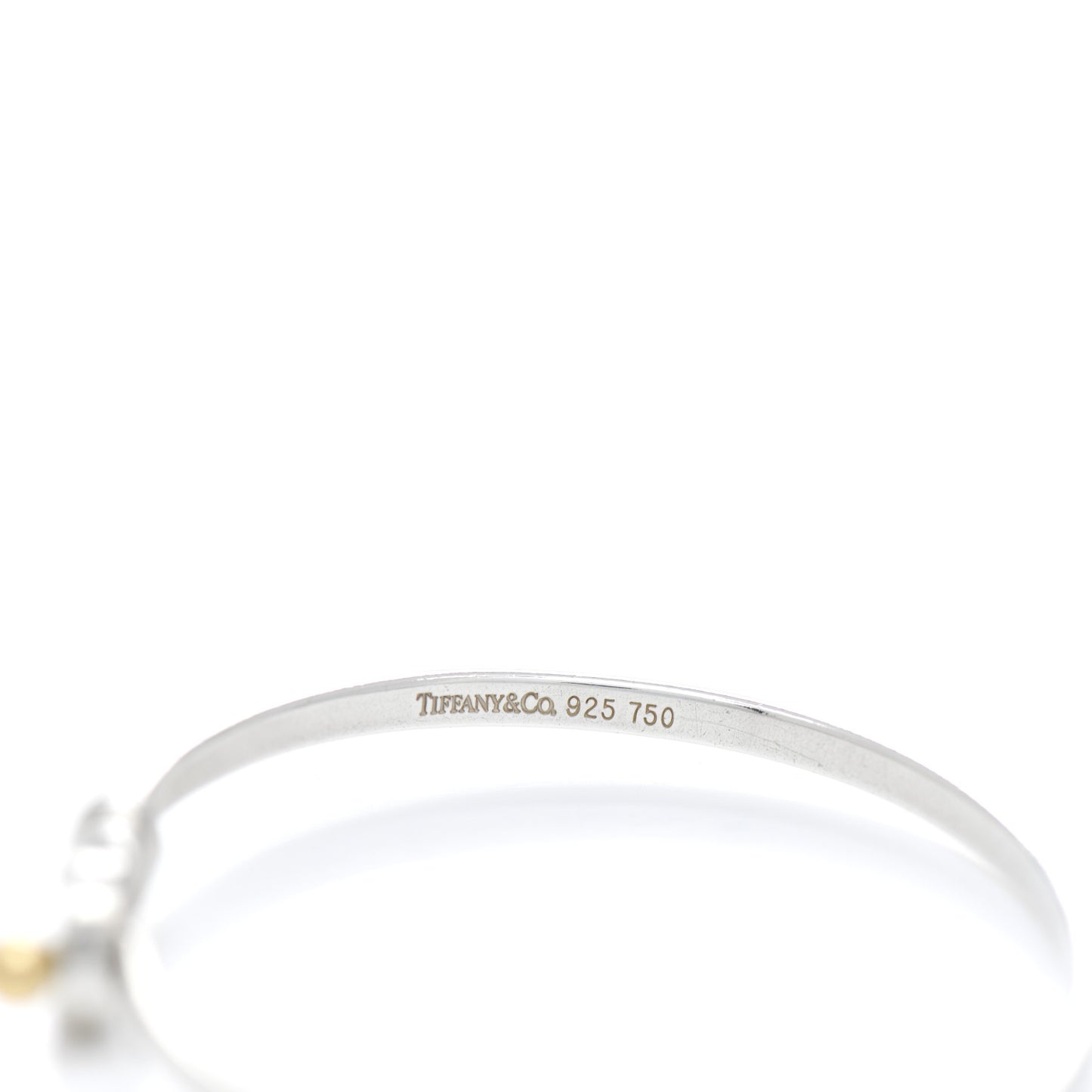 Sterling Silver 18K Yellow Gold Buckle Bracelet