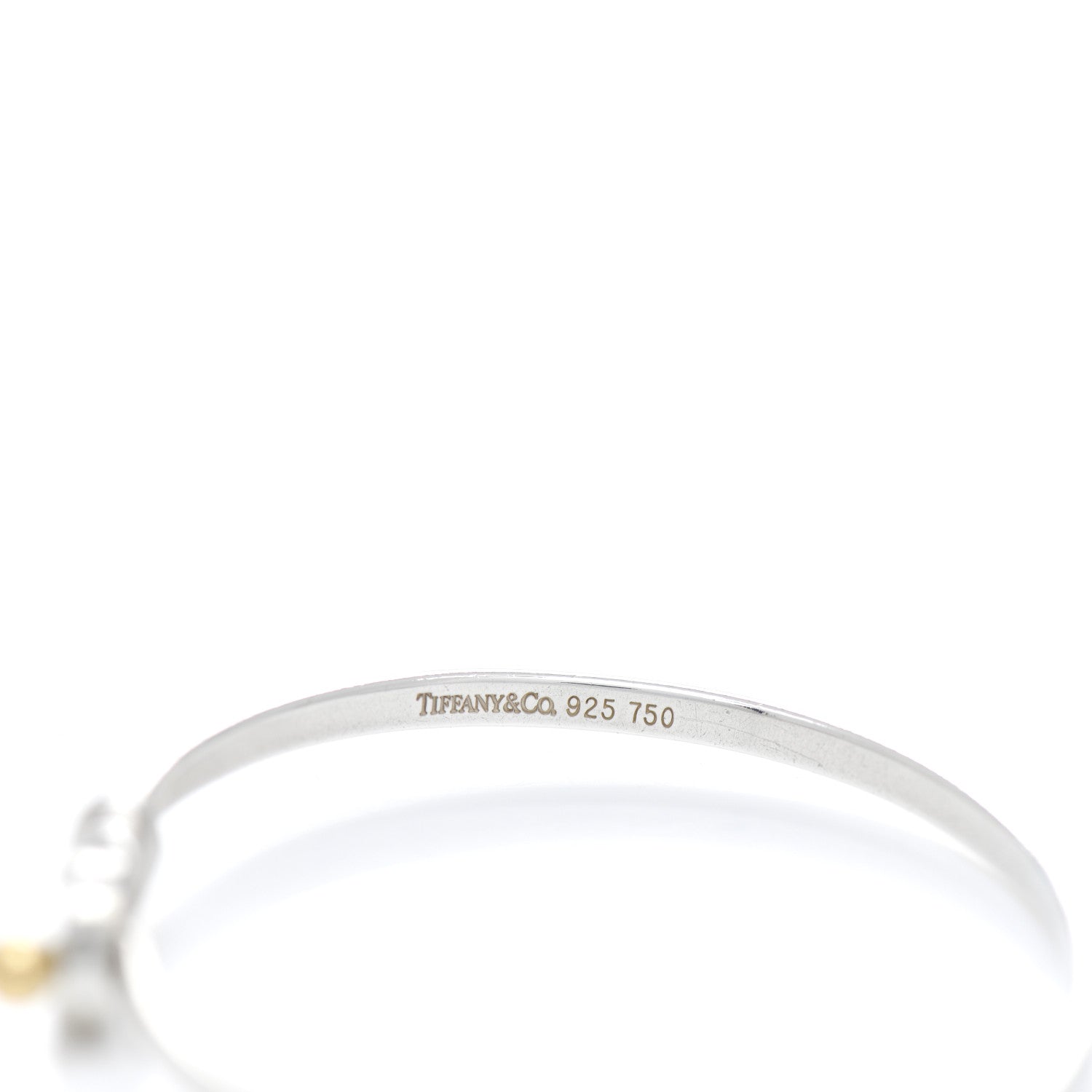 Tiffany Sterling Silver 18K Yellow Gold Buckle Bracelet 3 of 3