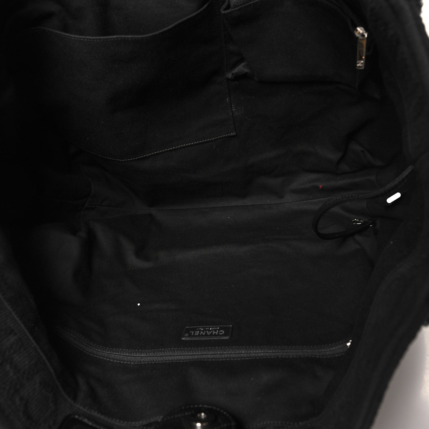 Chanel Canvas Extra Large Double Face Shopping Tote Black 5 of 10