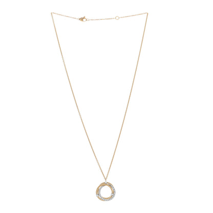 Marco Bicego 18K Yellow White Gold Diamond Goa Pendant Necklace 3 of 4