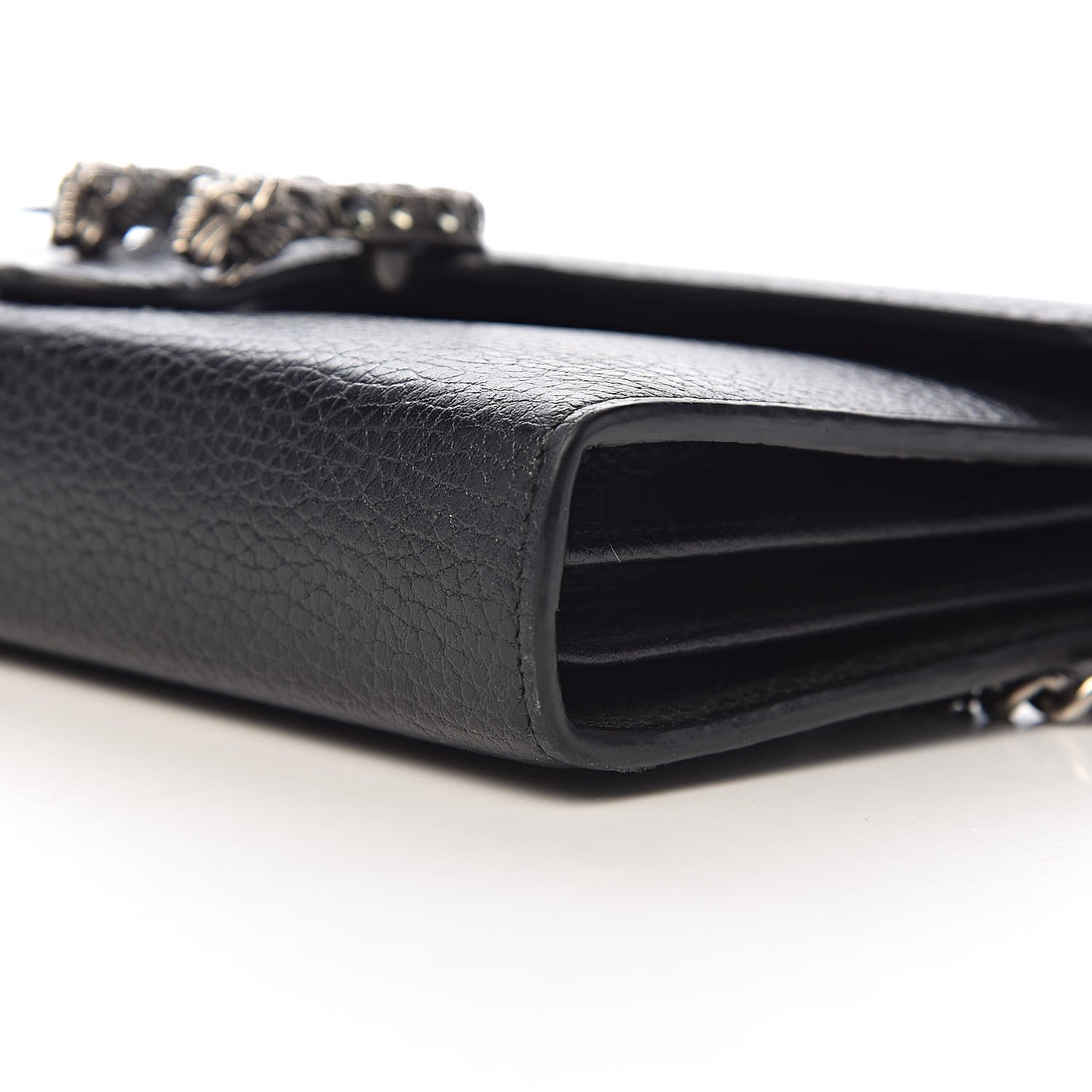 Gucci Calfskin Mini Dionysus Chain Wallet Black 10 of 11