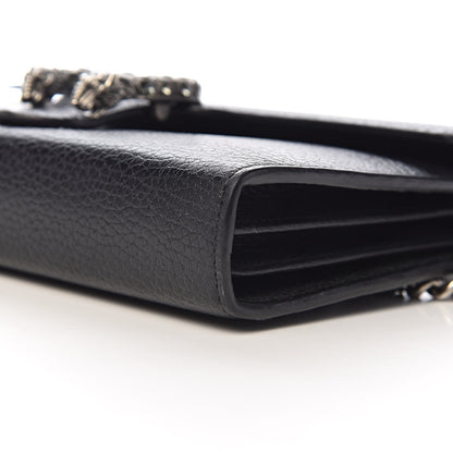 Gucci Calfskin Mini Dionysus Chain Wallet Black 10 of 11